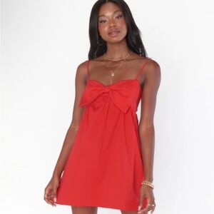 Show Me Your MuMu Vibrant Red Mini Dress